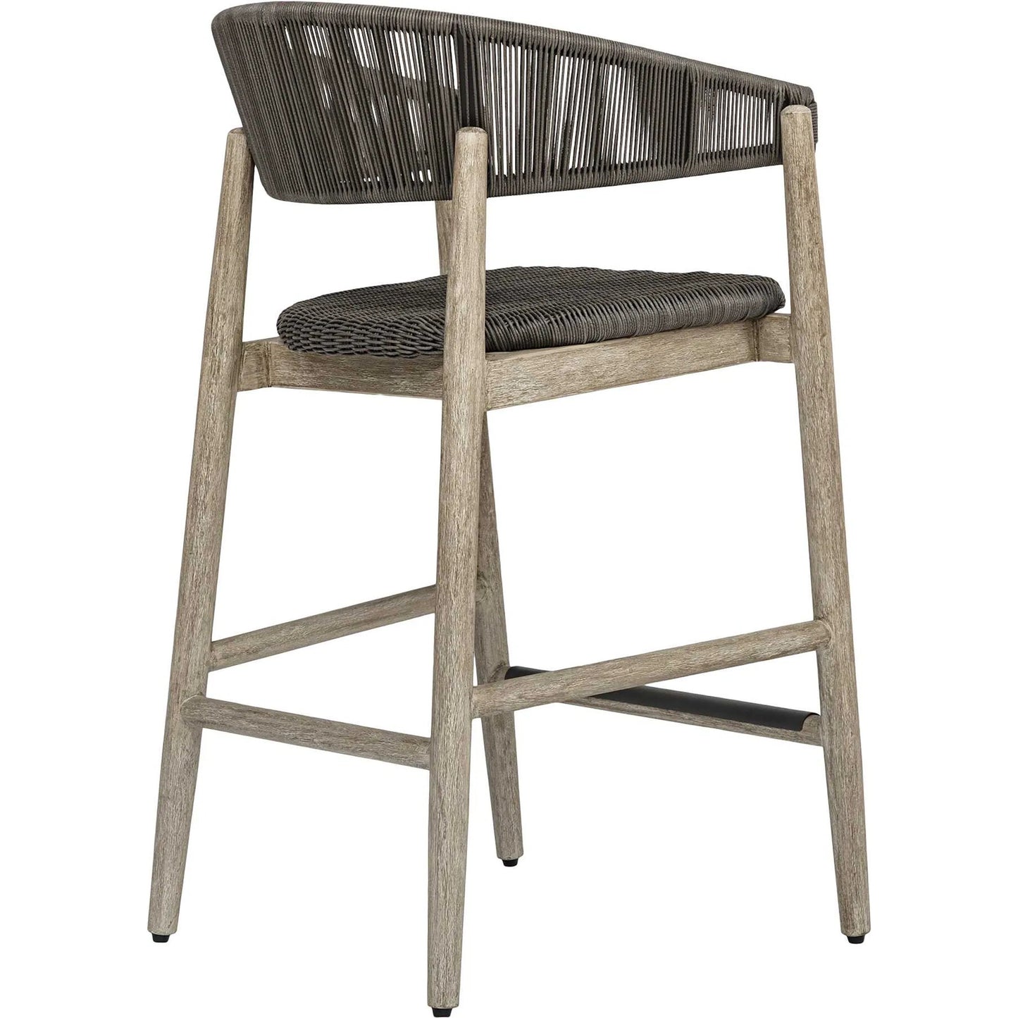 001 SI-2630764 | Additional Silo | Dermott Indoor/Outdoor Counter Stool by Uttermost in brown and mahogany. Made from mahogany wood, wicker k-rod tera brown 3mm in a unique style.