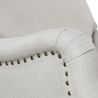 Armstead Armchair by Uttermost in white. Made from rubber wood, fabric, plywood in a cottage & farmhouse style.