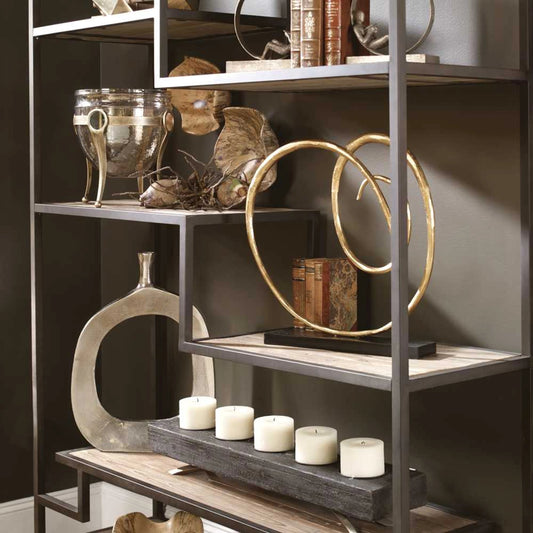 Sherwin Industrial Etagere by Uttermost. Made from recycled pine, iron in a modern style.