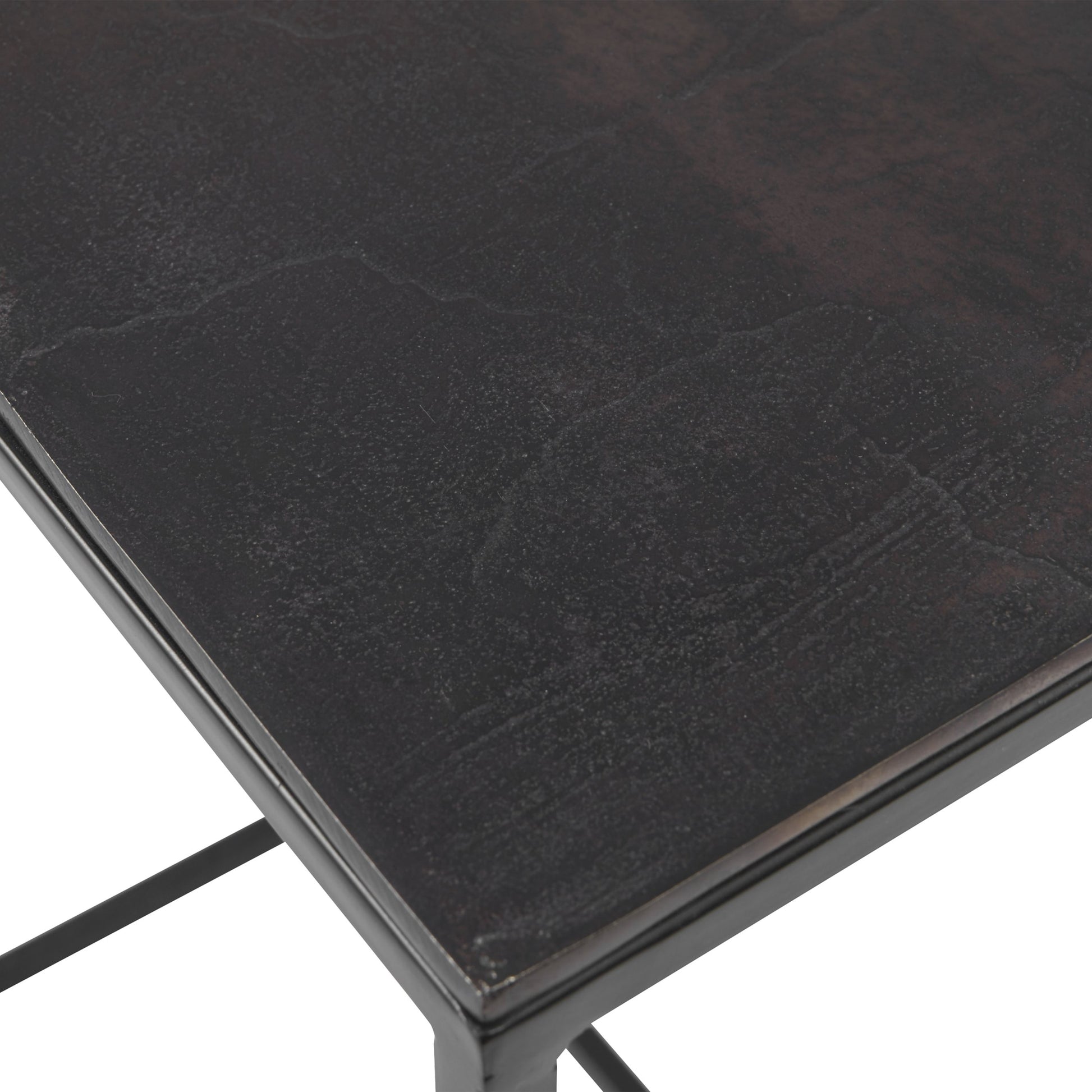 Coreene Iron Nesting Tables by Uttermost in iron. Made from iron, aluminum in a modern style.