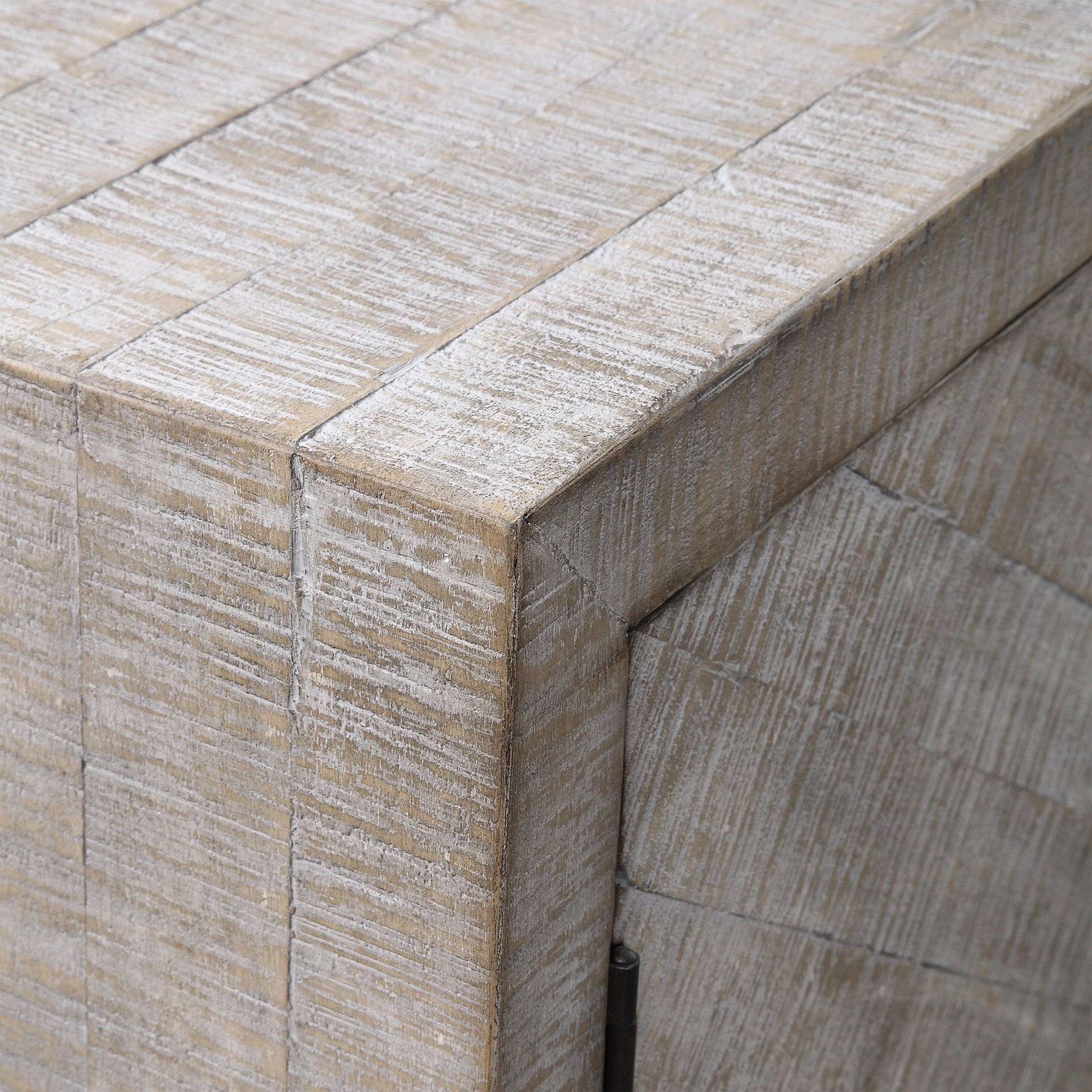 Adalind White Washed Accent Cabinet by Uttermost in white. Made from fir wood, iron, mdf in a modern style.