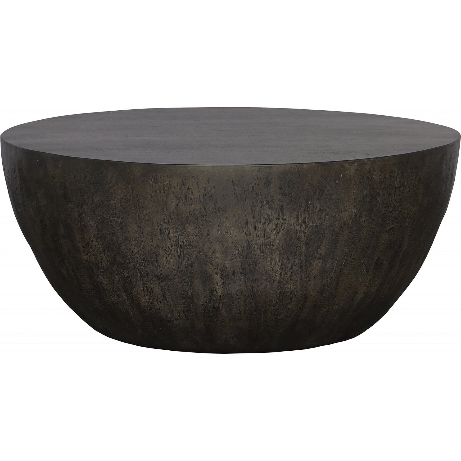 Lark Round Wood Coffee Table by Uttermost. Made from mdf carb phase 2 with javawood, resin in a eclectic & global style.