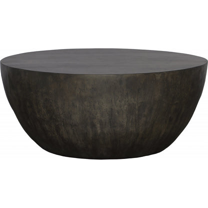 Lark Round Wood Coffee Table by Uttermost. Made from mdf carb phase 2 with javawood, resin in a eclectic & global style.