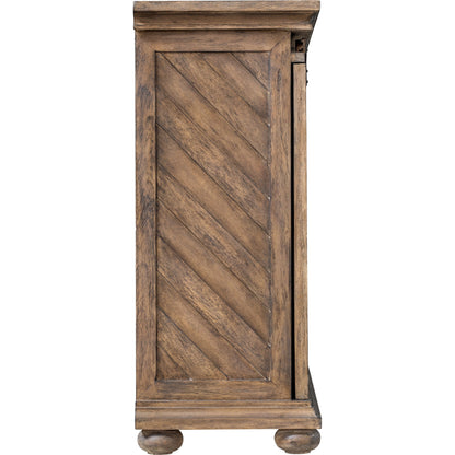 Primalia Barn Door Media Console by Uttermost. Made from mdf carb phase 2 with javawood, mdf in a rustic style.