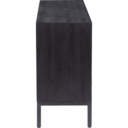 Aiken 2-Door Cabinet by Uttermost in walnut. Made from fir, iron, mdf in a transitional style.