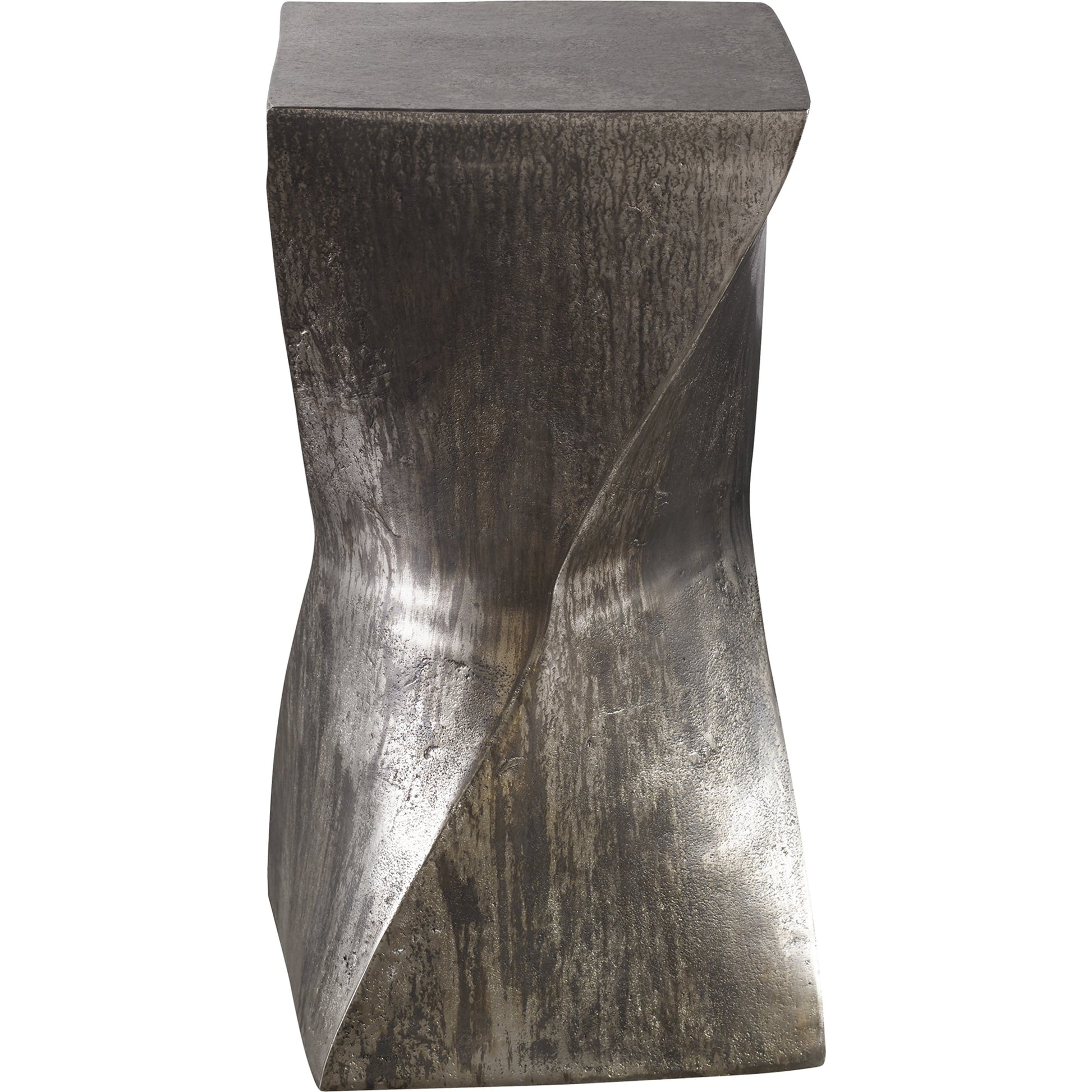 Euphrates Accent Table by Uttermost. Made from aluminum in a modern style.