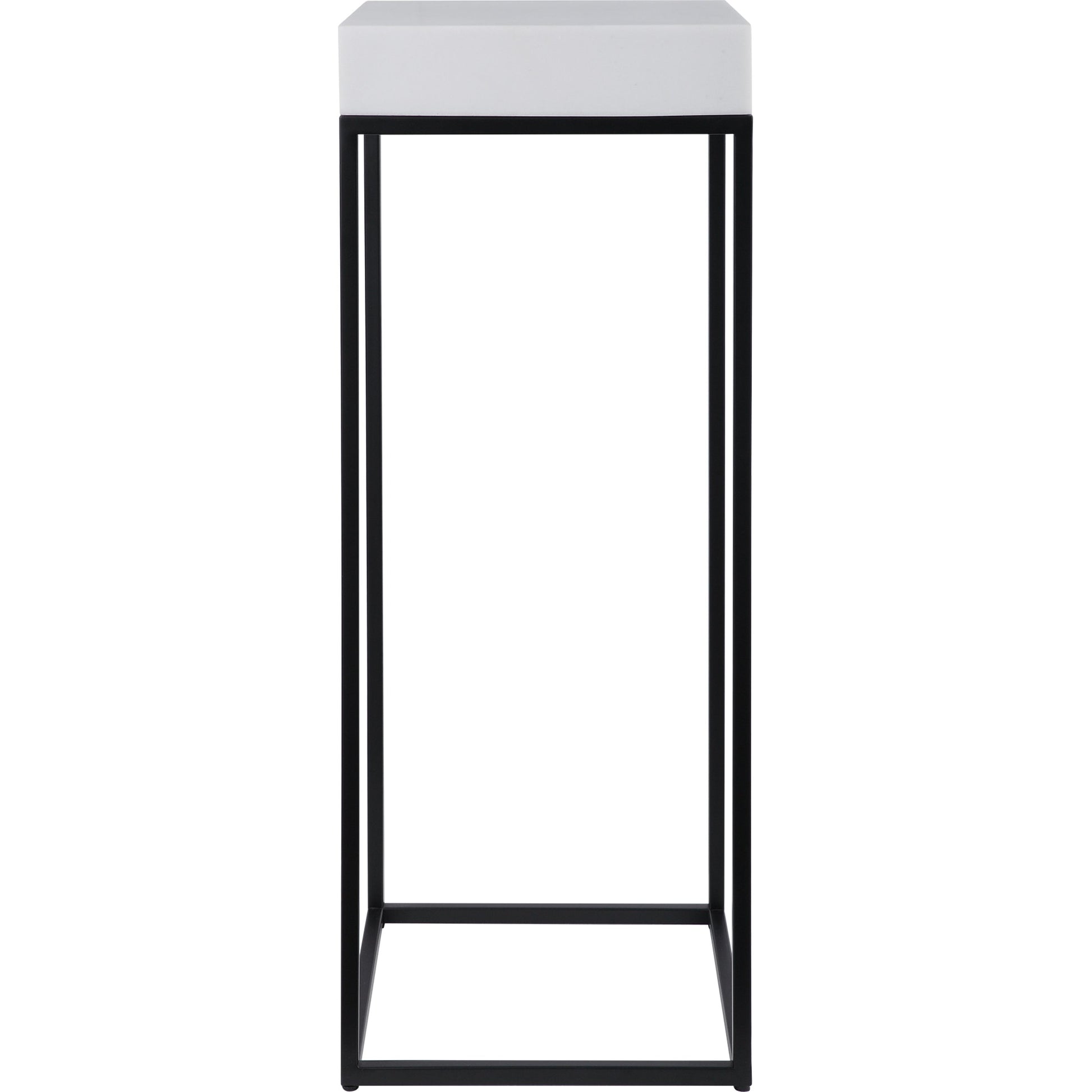 Gambia Marble Plant Stand by Uttermost in marble. Made from resin, stone powder 80%, steel 20% in a modern style.