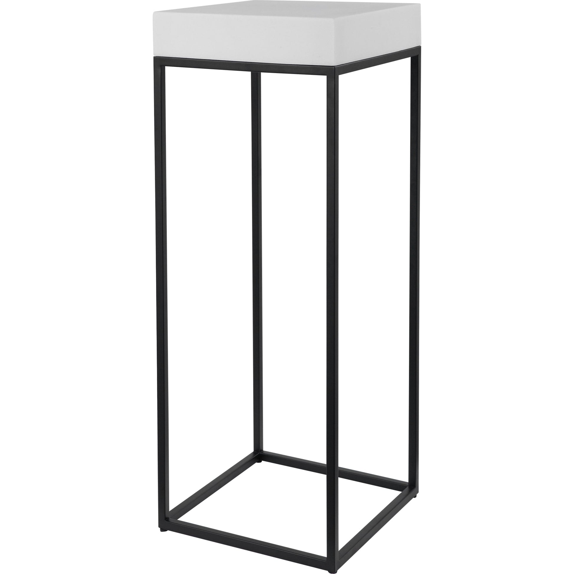 Gambia Marble Plant Stand by Uttermost in marble. Made from resin, stone powder 80%, steel 20% in a modern style.