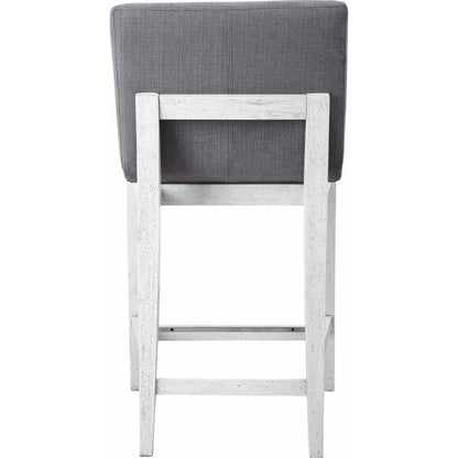 Brazos Counter Stool by Uttermost in gray. Made from rubber wood, plywood, fabric, foam in a modern style.