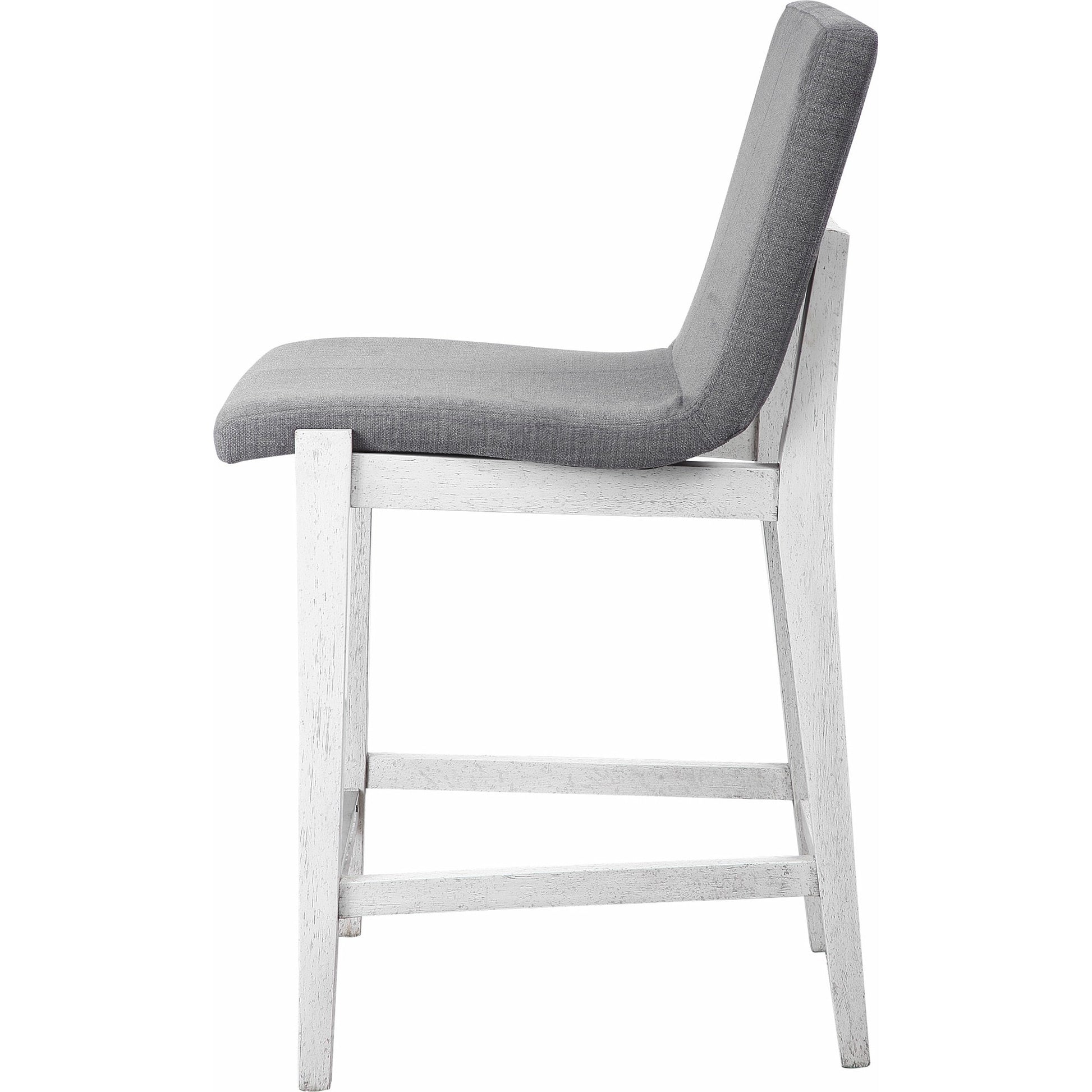 Brazos Counter Stool by Uttermost in gray. Made from rubber wood, plywood, fabric, foam in a modern style.