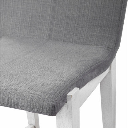 Brazos Counter Stool by Uttermost in gray. Made from rubber wood, plywood, fabric, foam in a modern style.