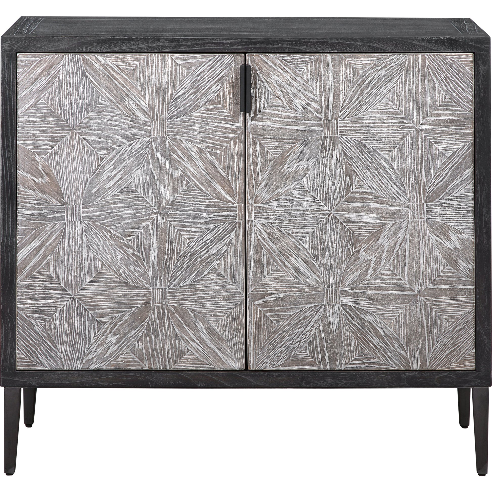 Laurentia Accent Cabinet by Uttermost. Made from elm, elm (venner), oak (venner), iron, plywood in a modern style.