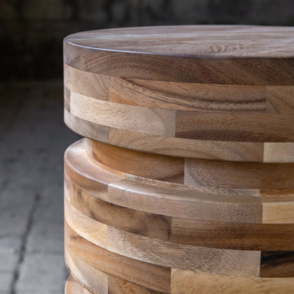 Boone Drink Table by Uttermost. Made from accacia wood with plywood in a modern style.