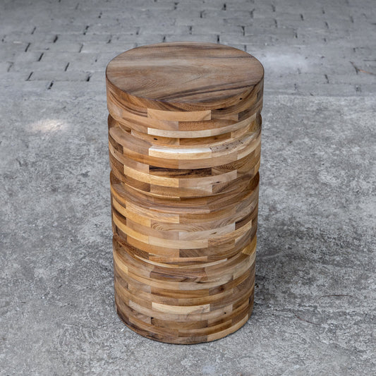 Boone Drink Table by Uttermost. Made from accacia wood with plywood in a modern style.