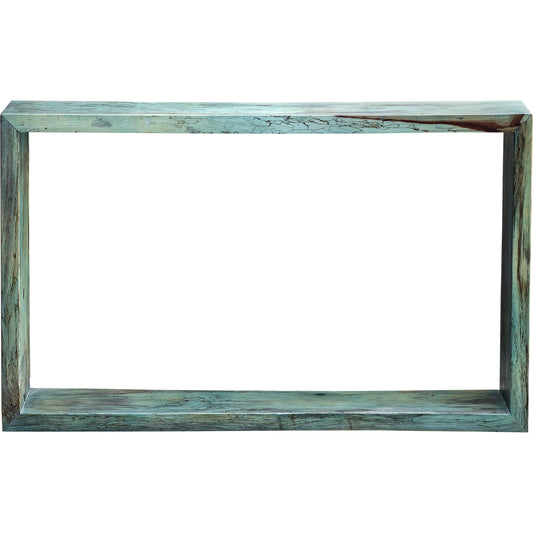 Teo Console Table by Uttermost in caribbean blue green. Made from solid wood in a eclectic & global style.
