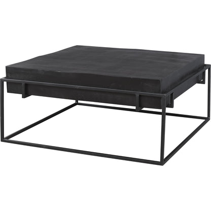 Telone Coffee Table by Uttermost in black. Made from iron, aluminum in a modern style.