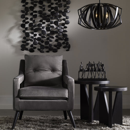 Nadette Nesting Tables by Uttermost in espresso. Made from mindi wood with mdf, veneer in a eclectic & global style.