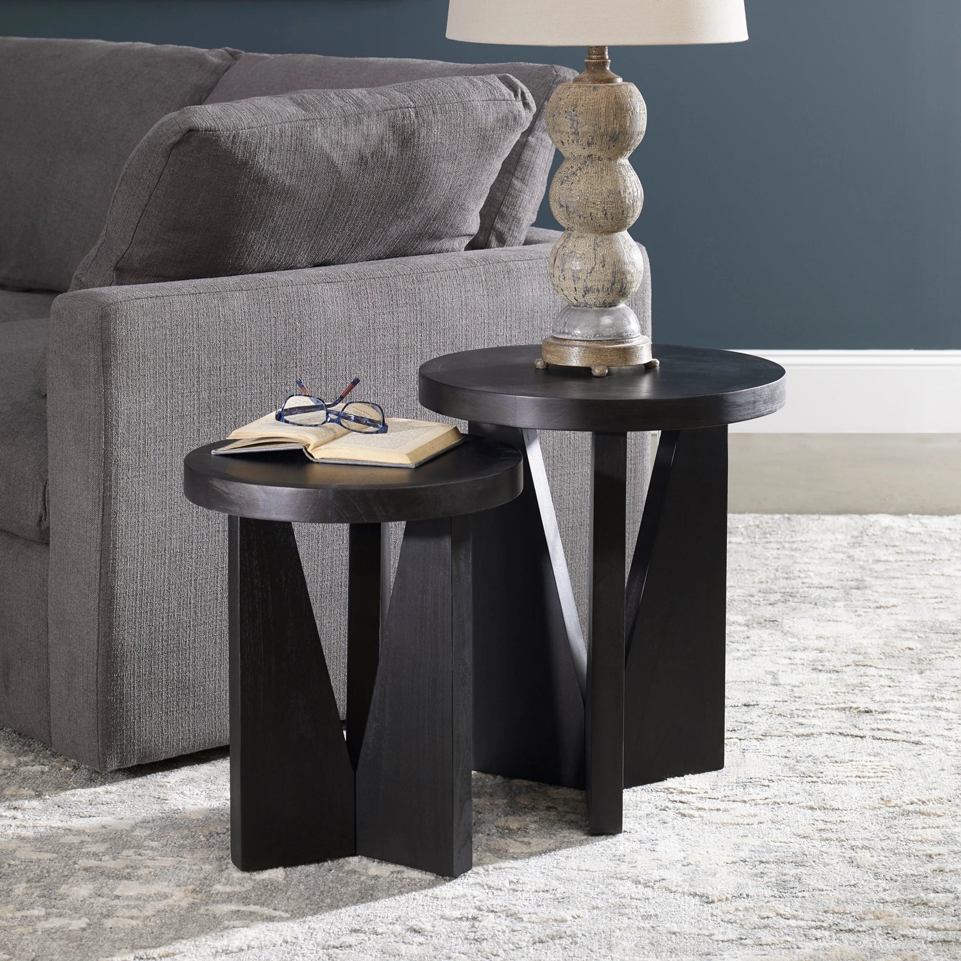 Nadette Nesting Tables by Uttermost. Made from unique in a eclectic & global style.