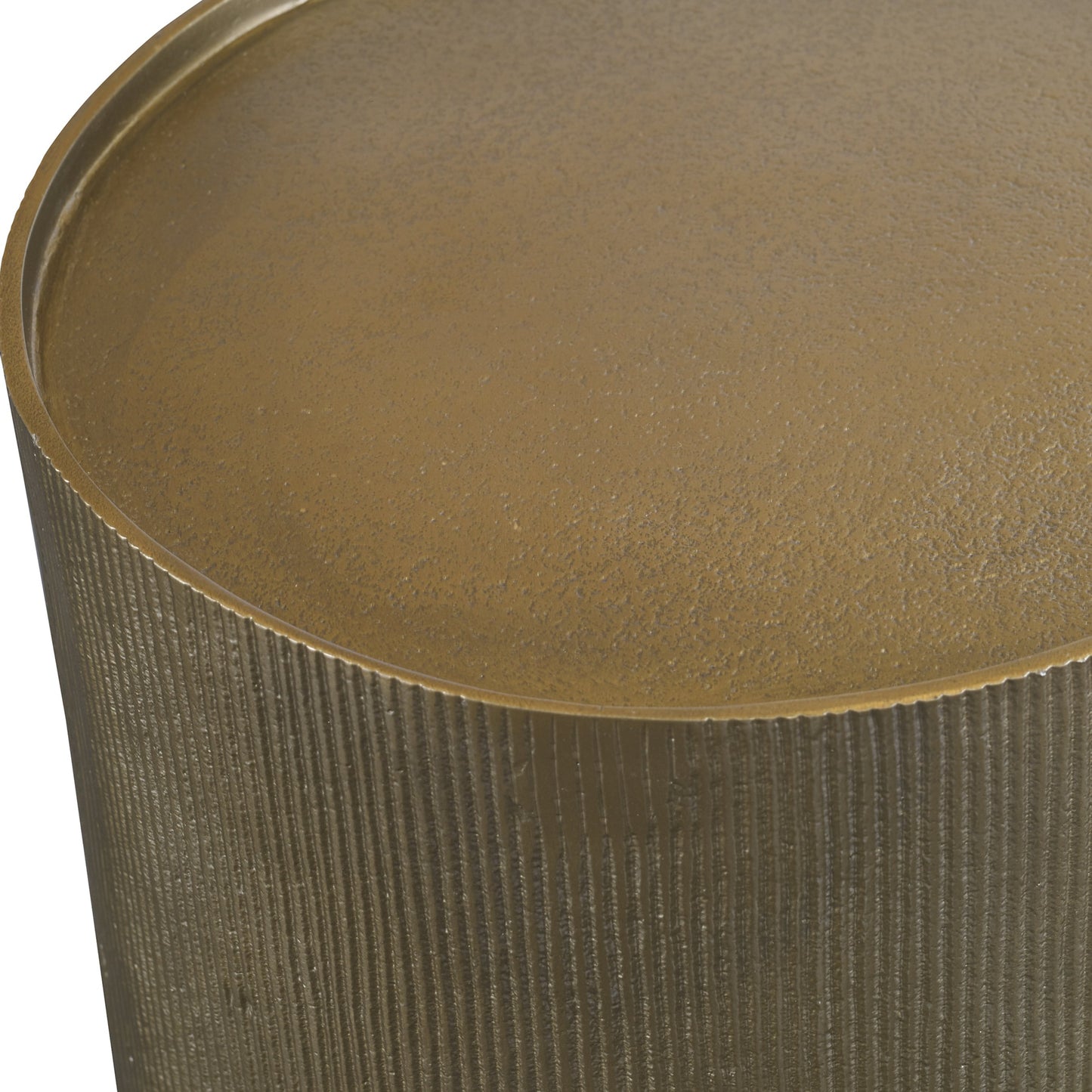 002 SI-1750240 | Closeup | Adrina Accent Table by Uttermost in gold. Made from aluminum in a eclectic & global style.