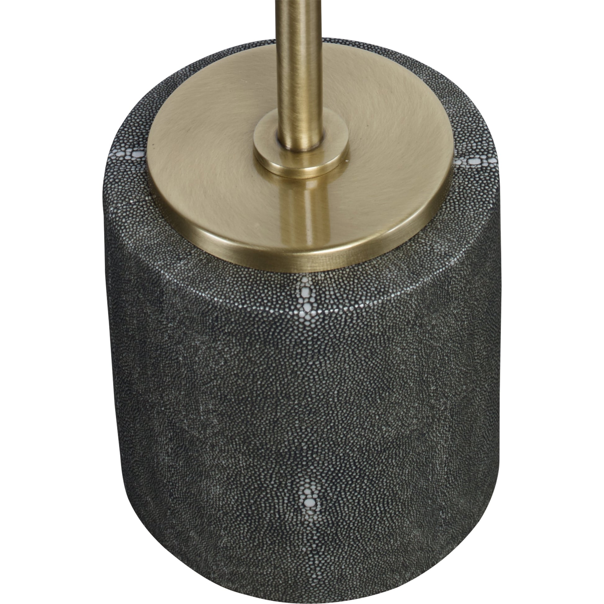Laurier Accent Table by Uttermost in brass. Made from 50% iron, 15% glass, 10% faux ful, 25% pine wood in a transitional style.