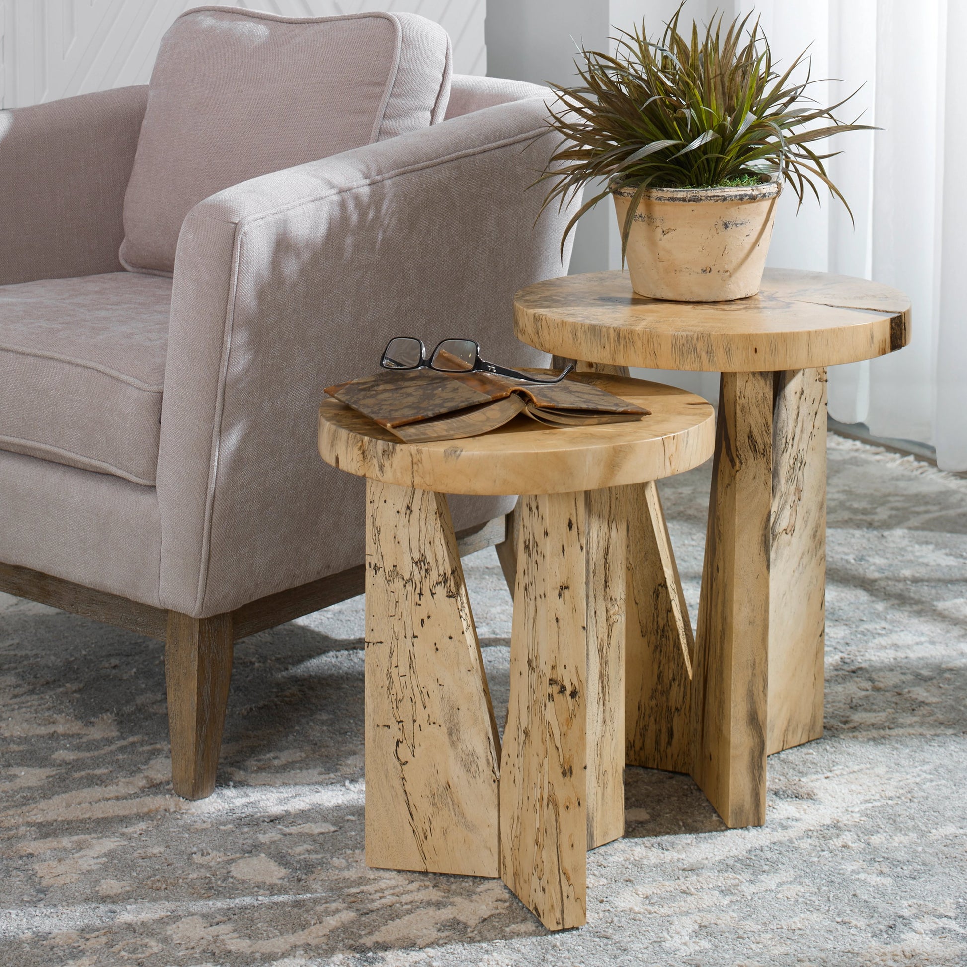 Nadette Nesting Tables by Uttermost. Made from unique in a eclectic & global style.