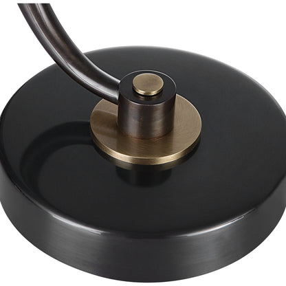 Waveney Drink Table by Uttermost. Made from iron, crystal in a modern style.