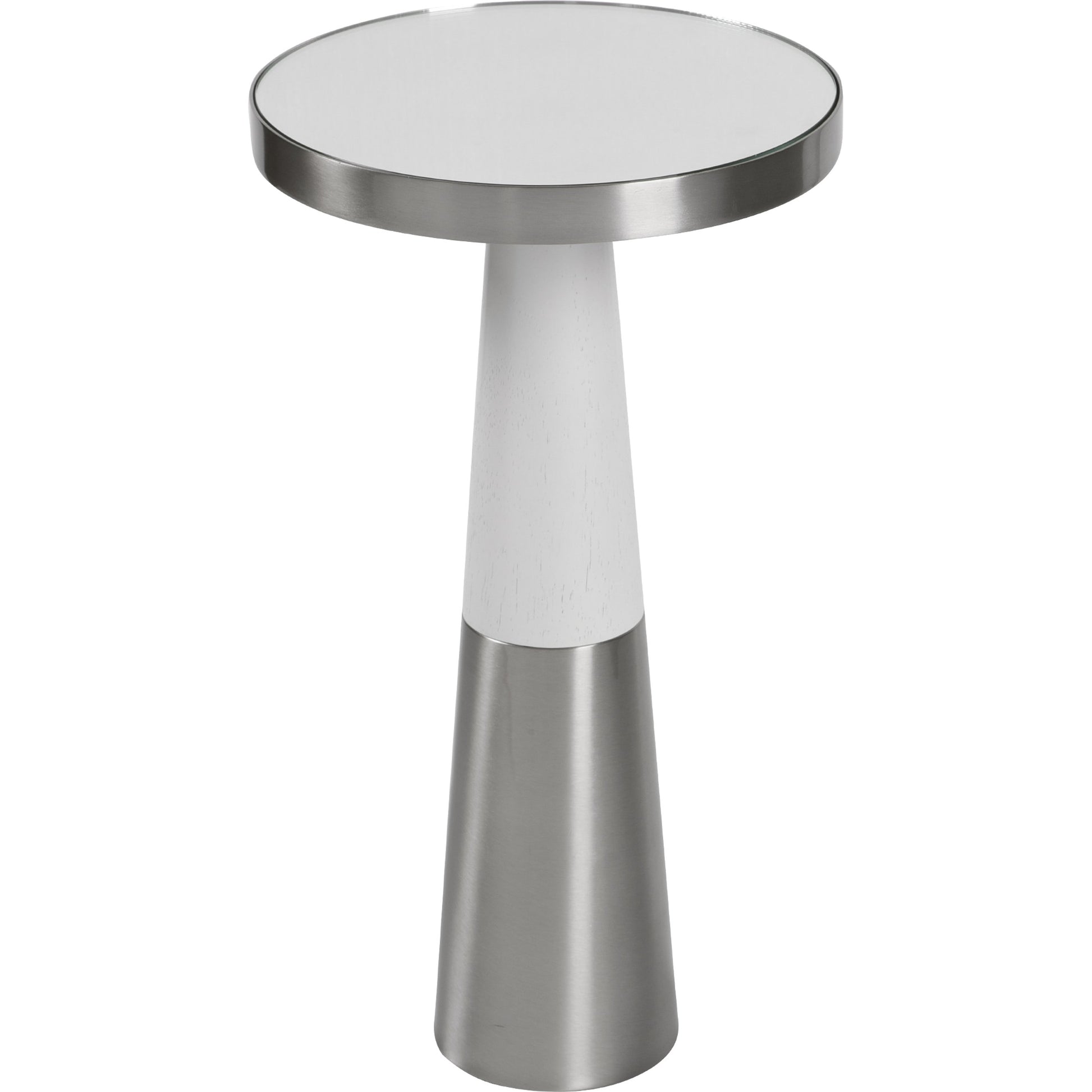 Fortier Accent Table by Uttermost in black. Made from 50% iron, 10% glass, 40% rubber wood in a eclectic & global style.