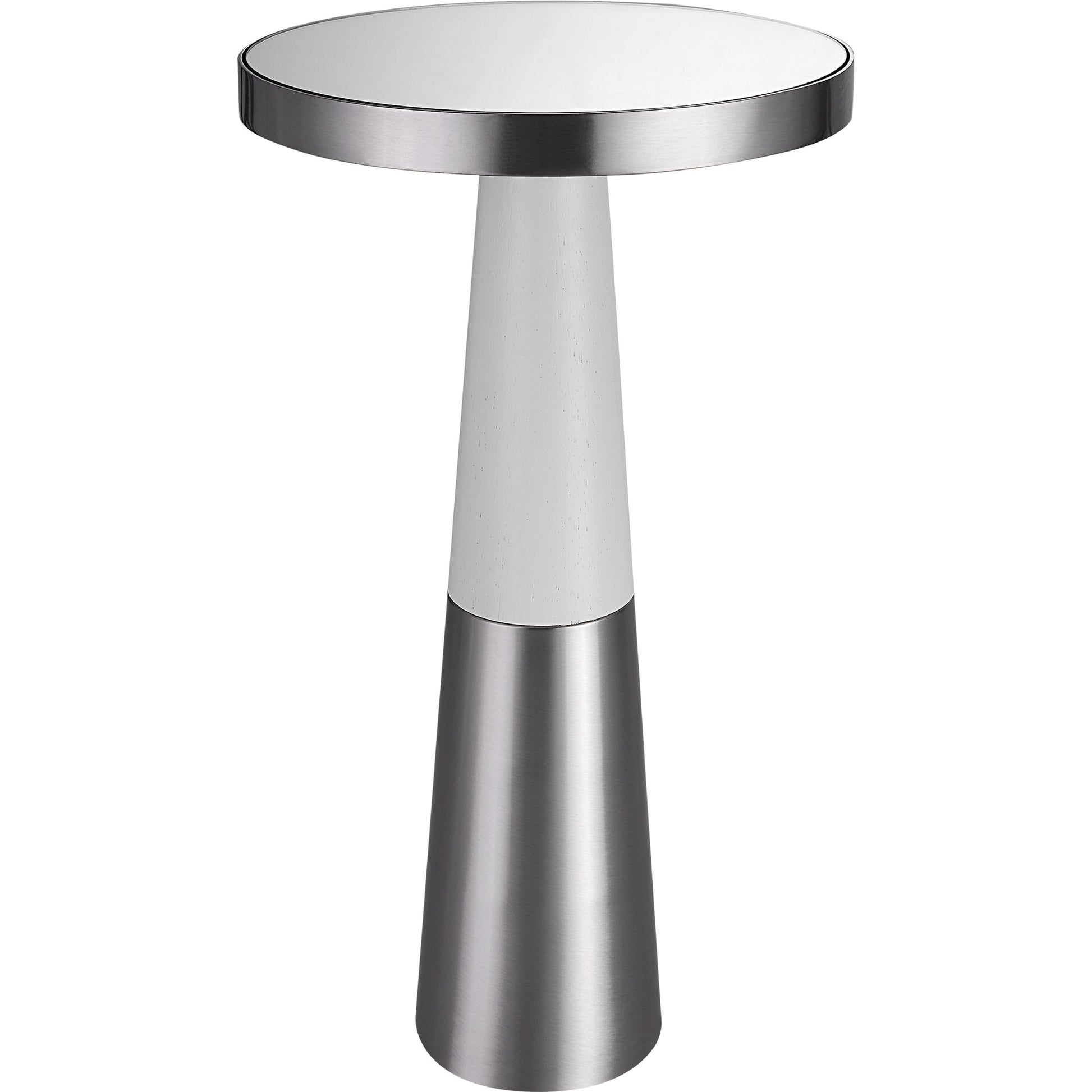 Fortier Accent Table by Uttermost in black. Made from 50% iron, 10% glass, 40% rubber wood in a eclectic & global style.
