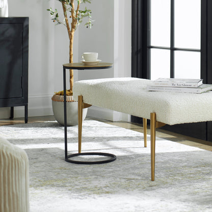 Brunei Accent Table by Uttermost. Made from iron, aluminum in a modern style.