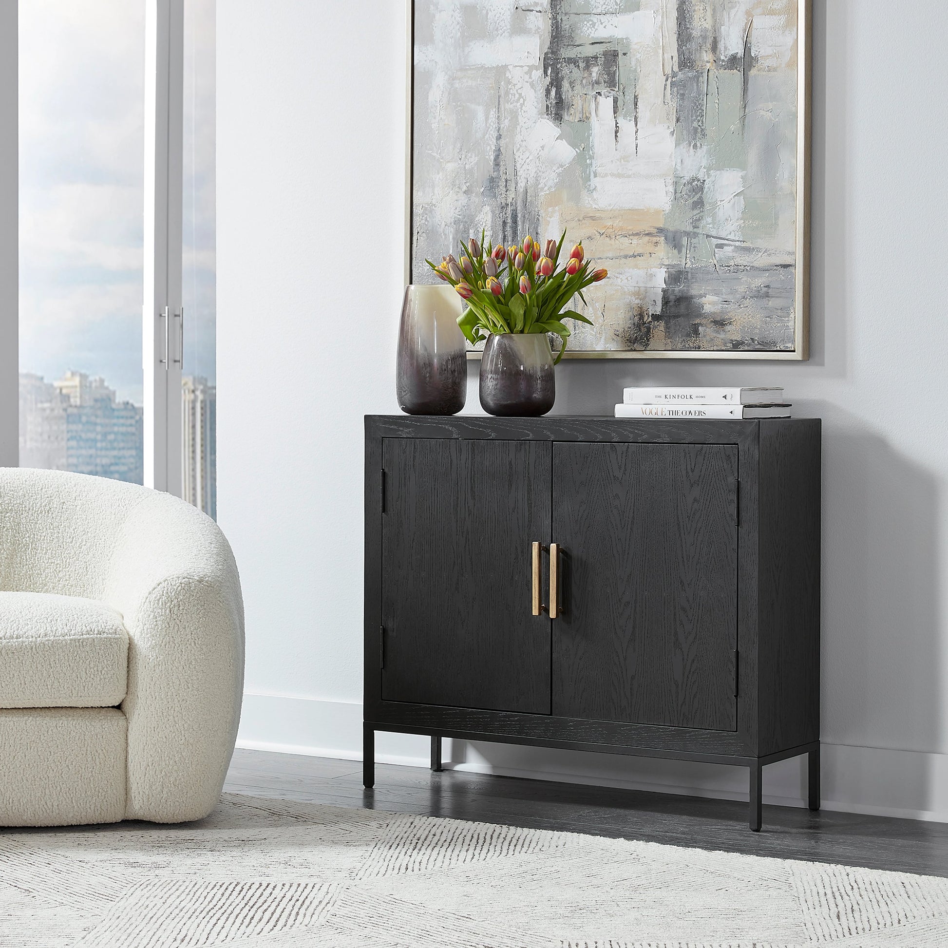 Front Range 2 Door Cabinet by Uttermost. Made from unique in a transitional style.