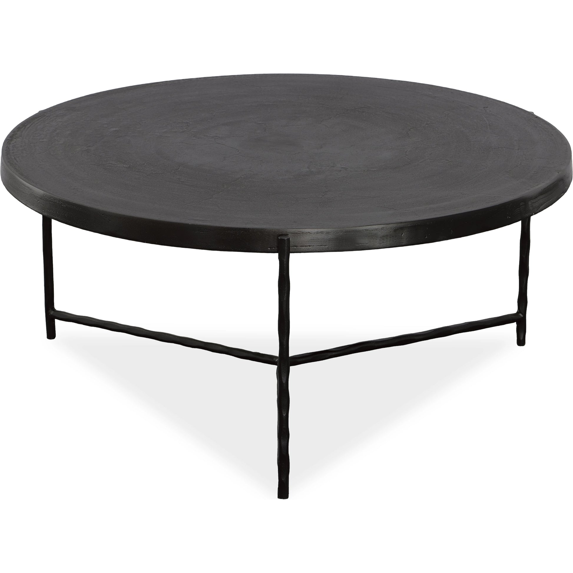 Trellick Coffee Table by Uttermost in black. Made from aluminum, iron in a modern style.