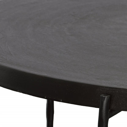 Trellick Coffee Table by Uttermost in black. Made from aluminum, iron in a modern style.