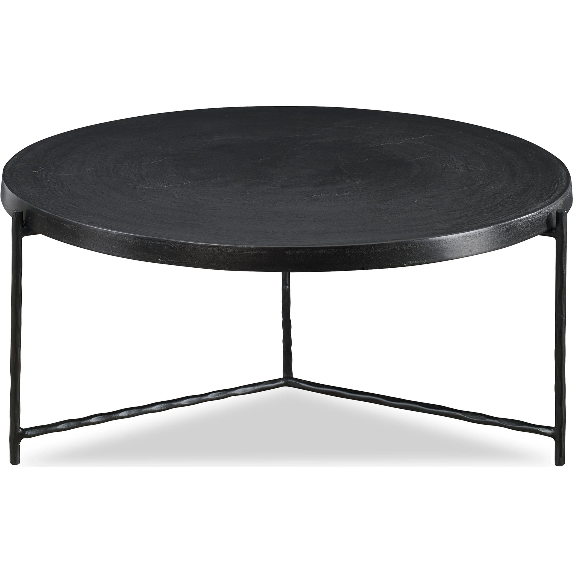 Trellick Coffee Table by Uttermost in black. Made from aluminum, iron in a modern style.