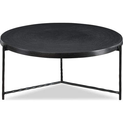 Trellick Coffee Table by Uttermost in black. Made from aluminum, iron in a modern style.