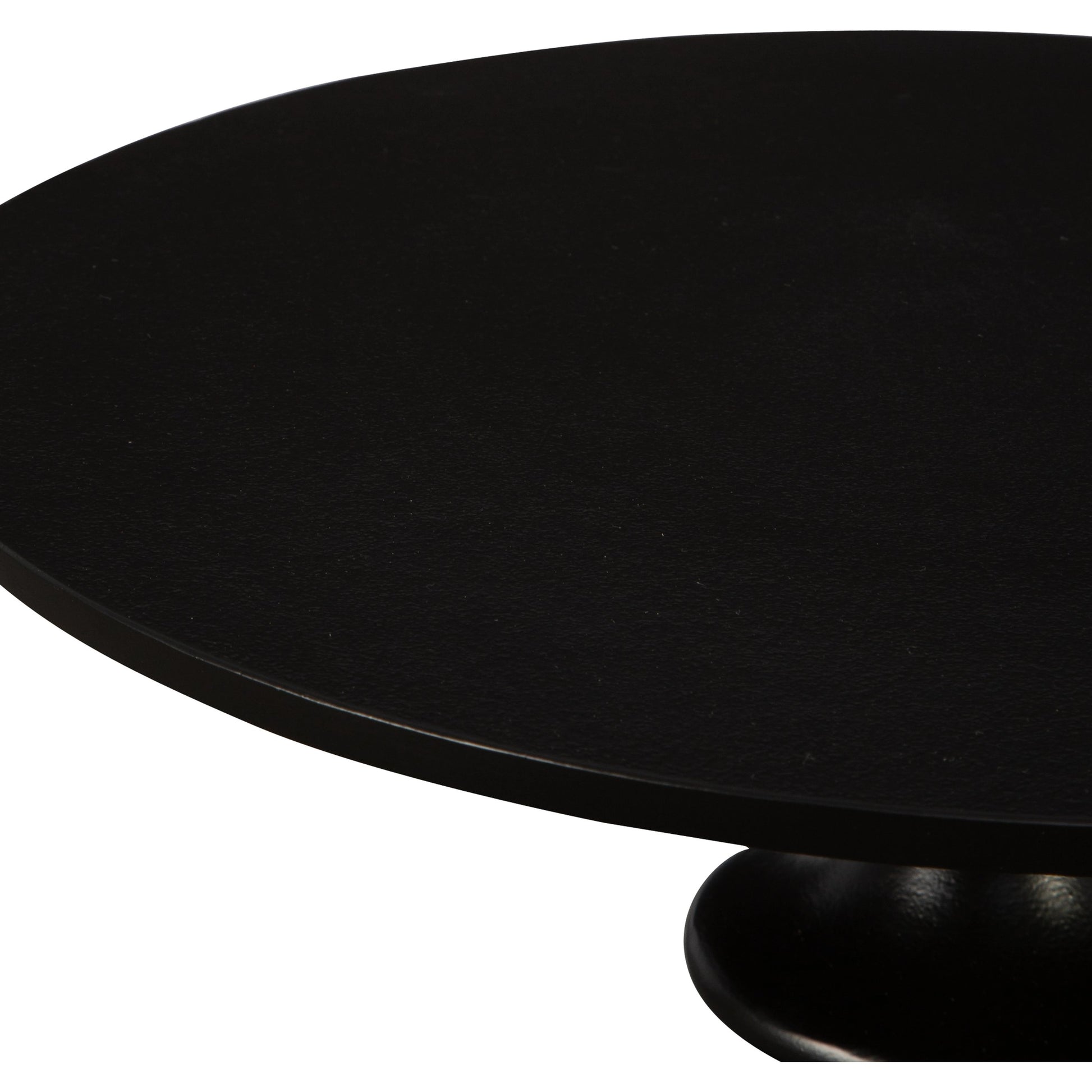 Flight Textured Accent Table by Uttermost in black. Made from aluminum in a modern style.