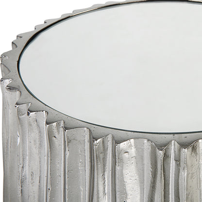 Echo Modern Drink Table by Uttermost in dark. Made from resin, iron, mirror, mdf in a modern style.