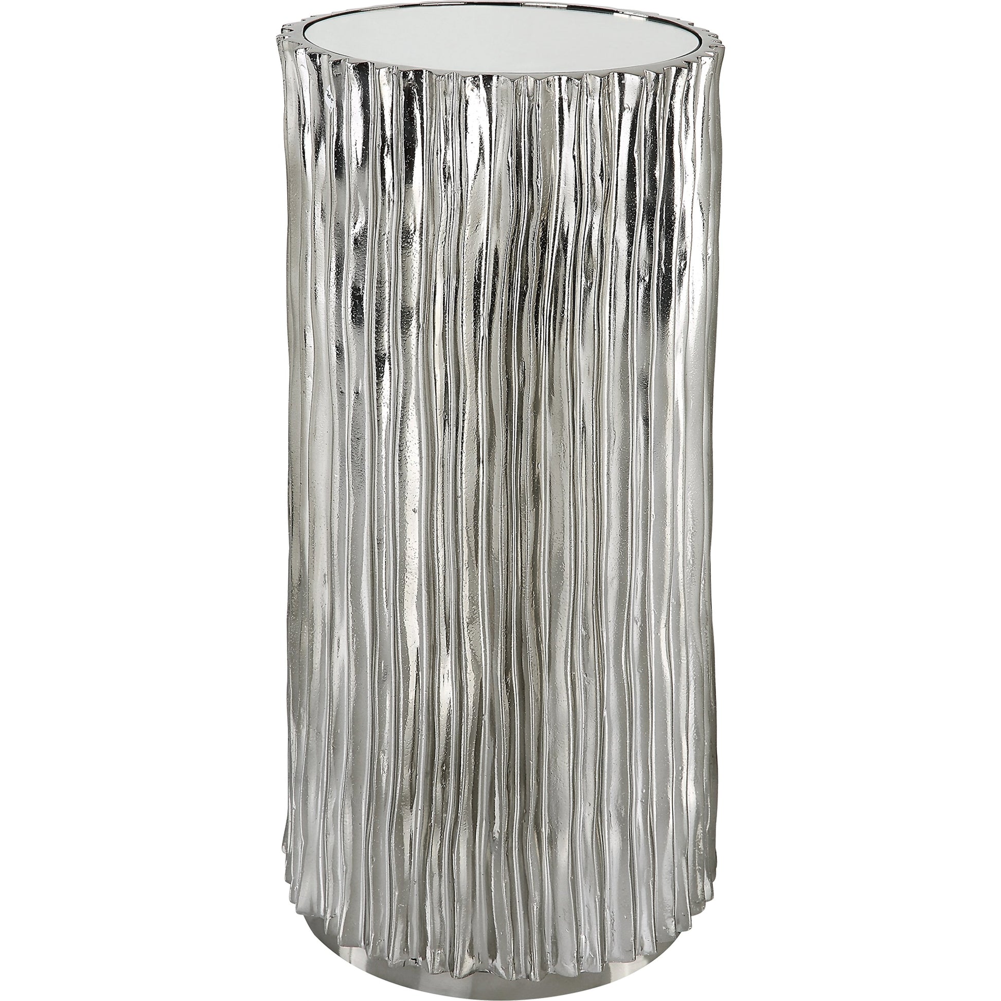 Echo Modern Drink Table by Uttermost in dark. Made from resin, iron, mirror, mdf in a modern style.