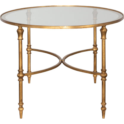 Vitya Glass Coffee Table by Uttermost. Made from metal, tempered glass in a modern style.