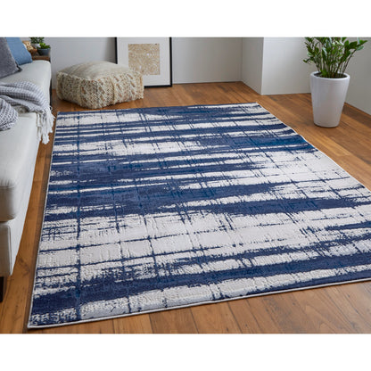 Indio Rug - 39GZF by Feizy in ivory, blue, gray. Made from unique in a unique style.