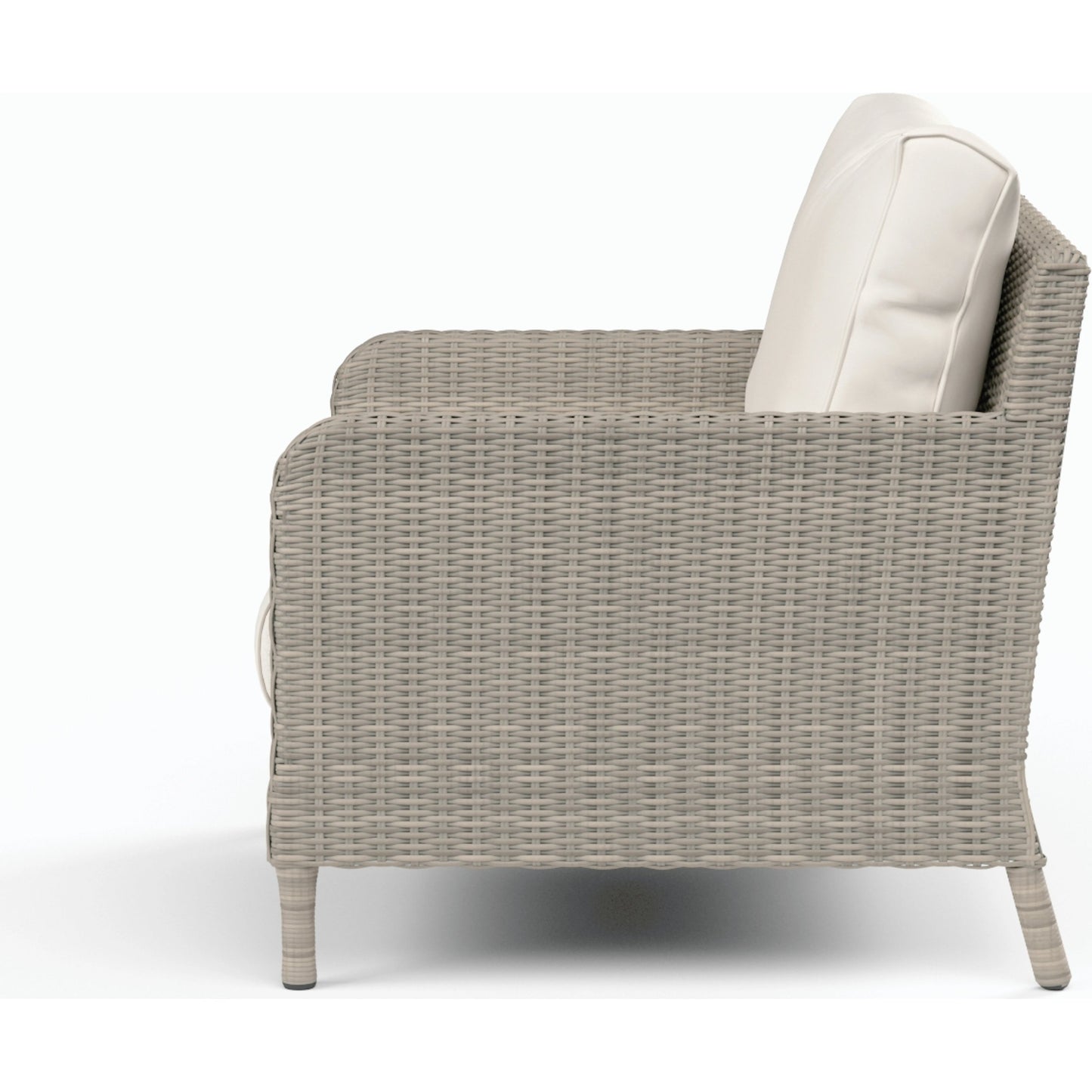 002 SI-2166936 | Additional Silo | Manhattan Outdoor Club Chair by Sunset West in gray. Made from resin wicker in a modern style.