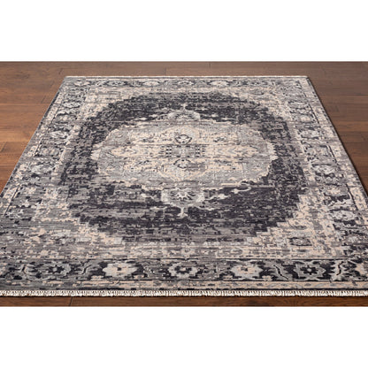 Festival FVL-1009 Rug by Surya in black, charcoal, medium gray, taupe, cream. Made from unique in a unique style.