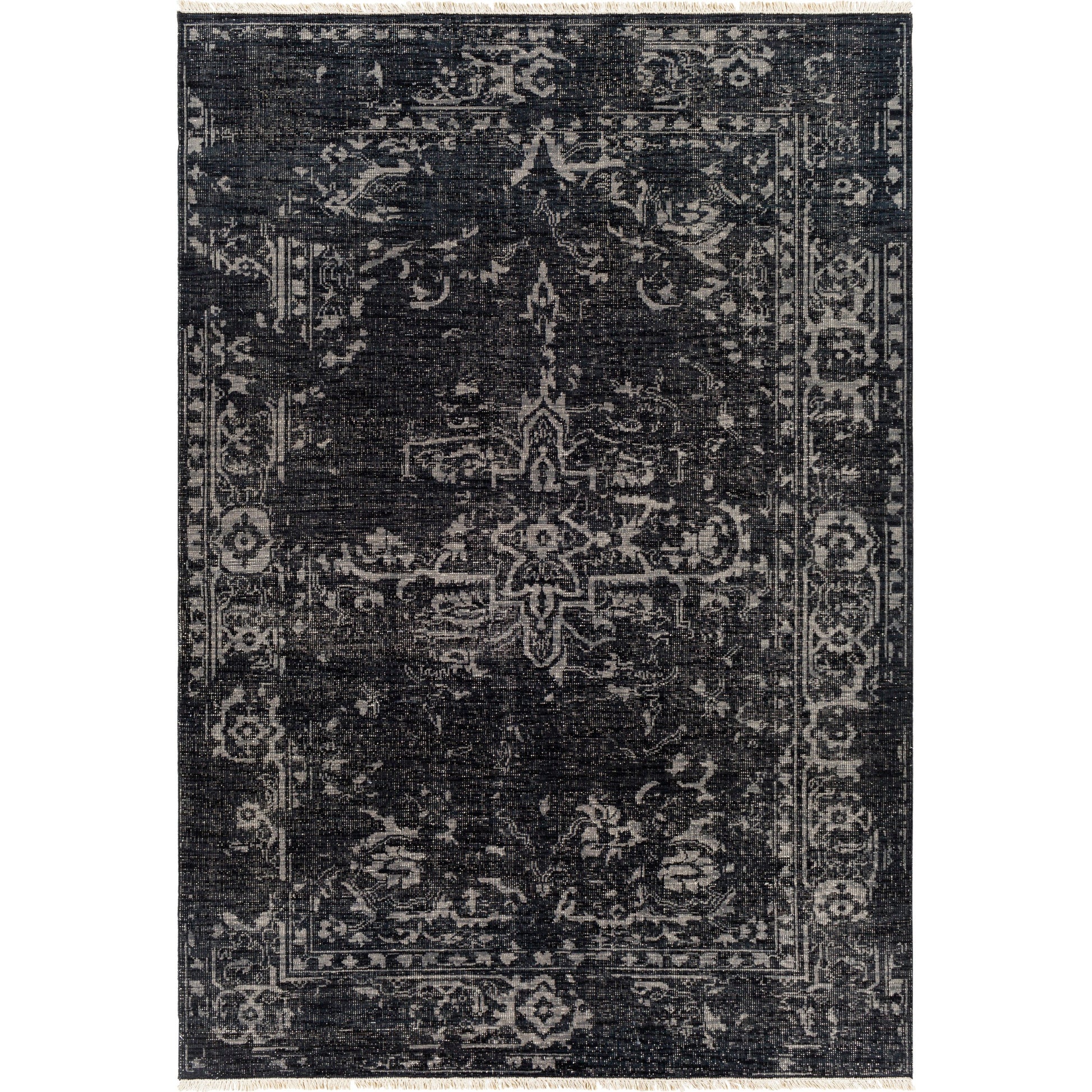 Festival FVL-1010 Rug by Surya in black, gray, cream. Made from unique in a unique style.