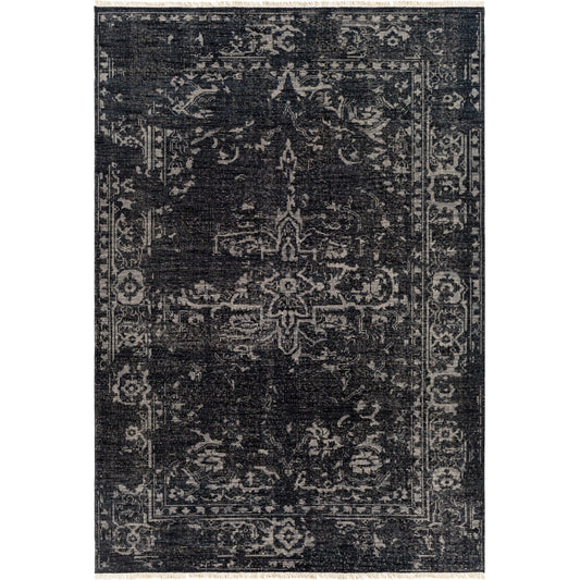Festival Rug - 27018 by Surya in black, medium gray, cream. Made from unique in a unique style.