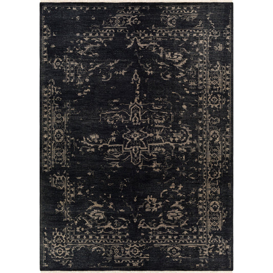 Festival Rug - 27018 by Surya in black, medium gray, cream. Made from unique in a unique style.