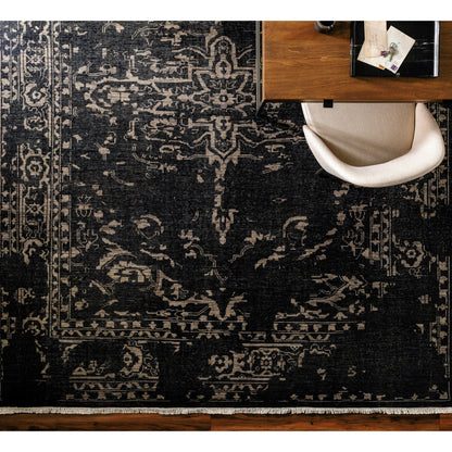Festival FVL-1010 Rug by Surya in black, gray, cream. Made from unique in a unique style.