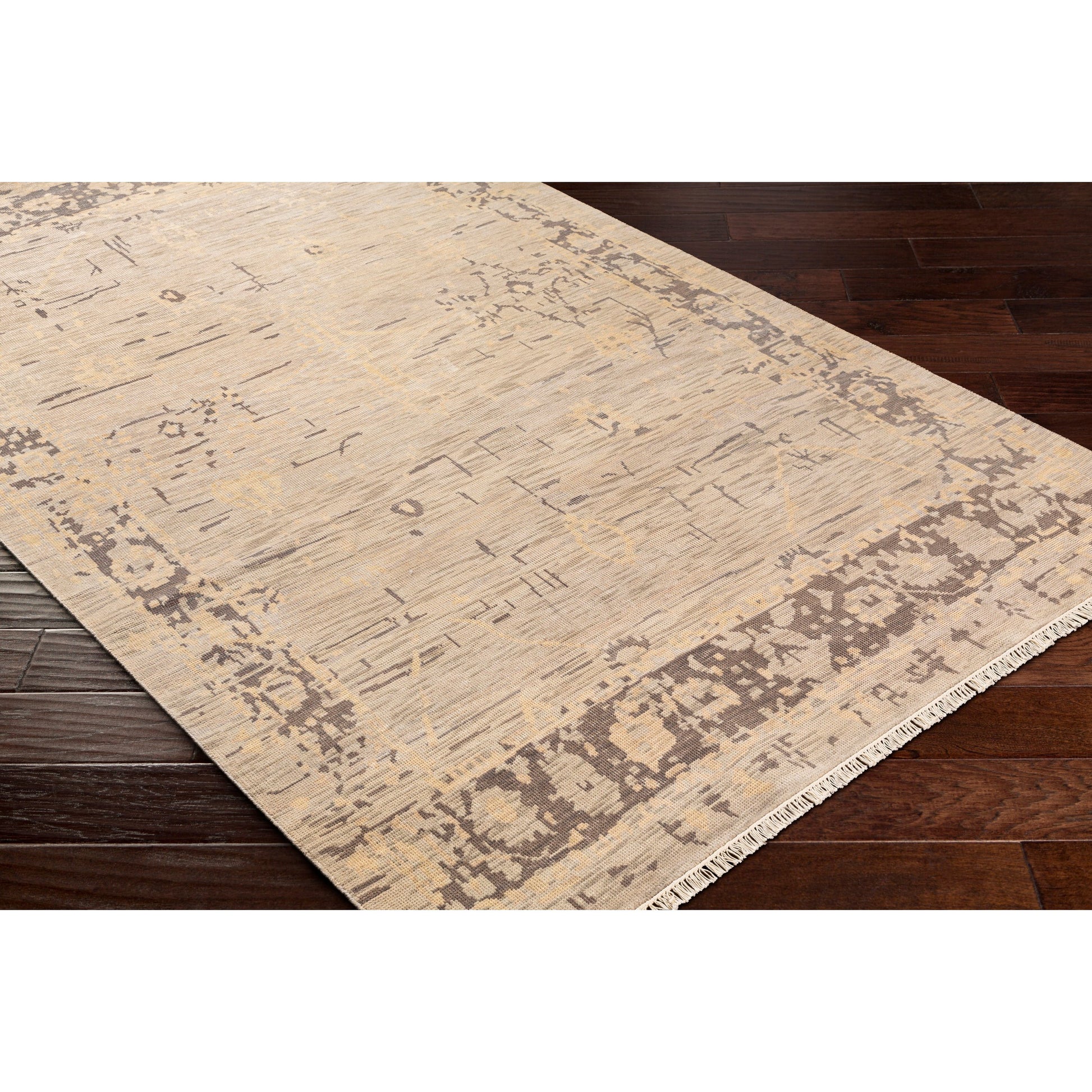 Festival Rug by Surya in medium gray, taupe, charcoal, cream. Made from unique in a traditional style.