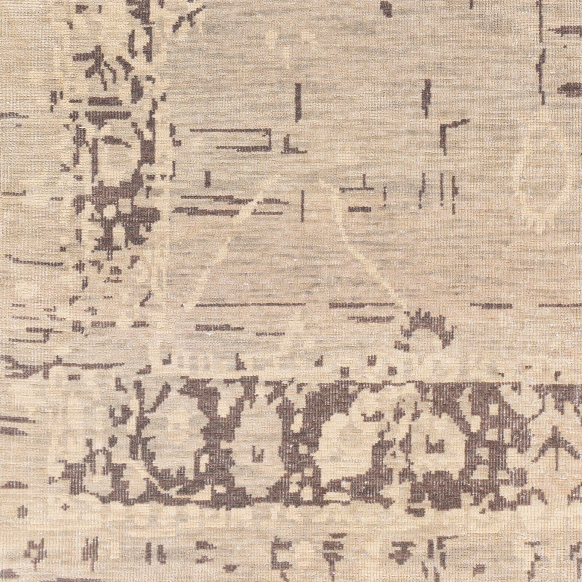 Festival Rug by Surya in medium gray, taupe, charcoal, cream. Made from unique in a traditional style.