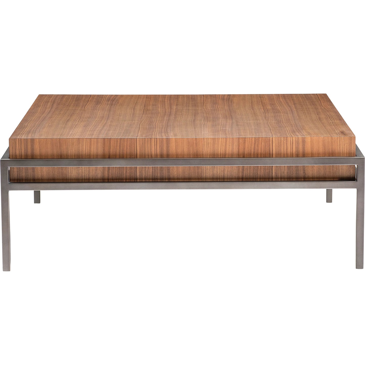 000 SI-2539260 | Primary Silo | Collins Cocktail Table by Bernhardt in brown. Made from wood, metal in a unique style.