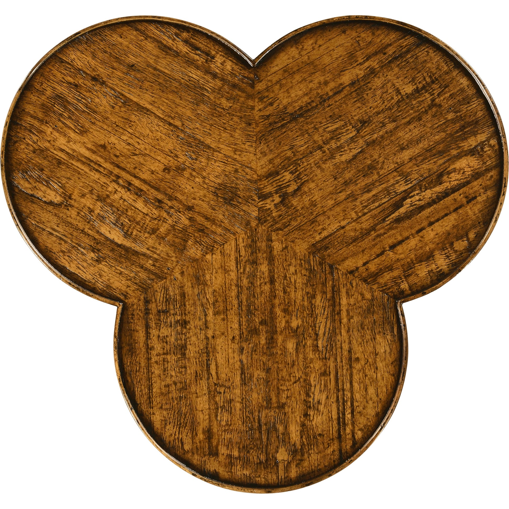 Casual Accents Country Walnut Trefoil Side Table by Jonathan Charles in brown and country farmhouse walnut. Made from acacia in a cottage & farmhouse style.