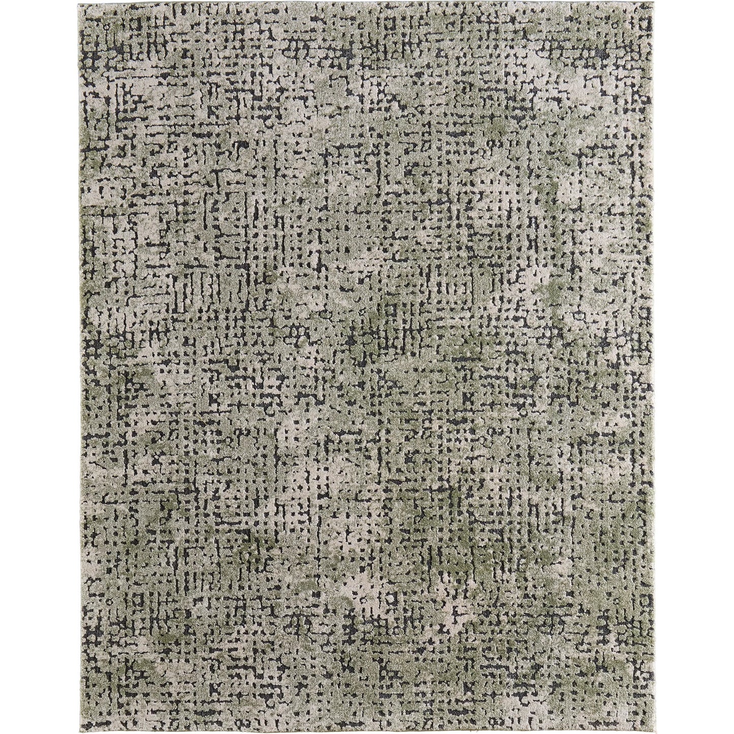 000 SI-2635517,SI-2635518,SI-2635519,SI-2635520,SI-2635521 | Primary Silo | Gilmore GIL39UNF Rug by Feizy in green, ivory, black. Made from polypropylene in a unique style.